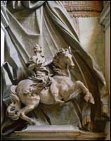 Equestrian statue of Emperor Constantine in the Vatican. 