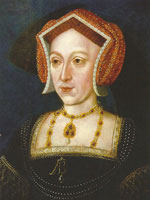 Queen Anne just before her beheading in 1536.