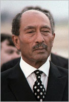 Anwar al Sadat (1918-1971). President of Egypt from 1970 to 1971. 