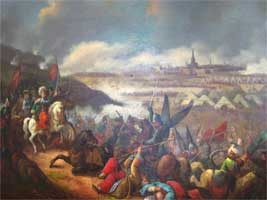 The Battle of Vienna in 1683. 