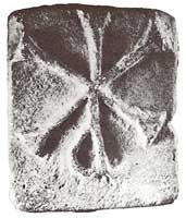 Eucharistic bread stamp. 