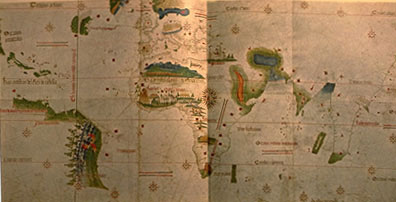 Cantino world map of 1502. 