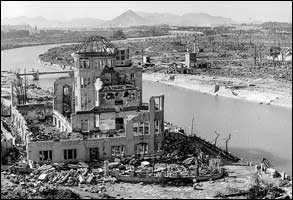Atomic destruction of Hiroshima on 