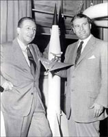 Walt Disney and Wernher von Braun. 