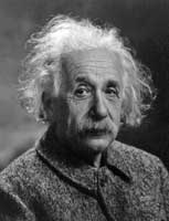 Einstein in old age. 