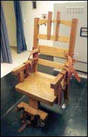 Modern day version of the electric chair. 
