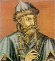 Johannes Gutenberg (1398-1468). 