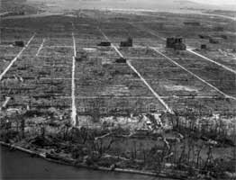 Total devastation after the atomic bombing of Japan. 