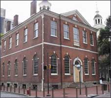 Independence Hall in Philadelphia where the Declaration of Independence was signed. 