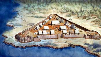The Jamestown Colony in Virginia. 
