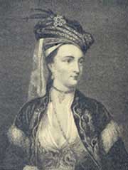 Lady Mary Wortley Mongau (1689 -- 1762).