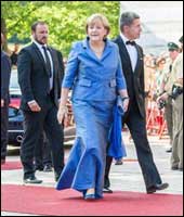 Angela Merkel Hitler opening the Bayreuth Festival in 2013. 