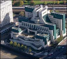 MI6 spy headquarters in London. 