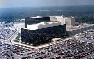 Massive NSA spying hdqrs. in Fort Meade, Maryland. 
