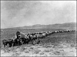 In 1836, Oregon Trail wagons went 