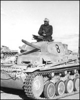 Giant Panzer II tank. 