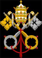 Papal coat of arms. 
