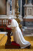 Pope "Freedom" praying 