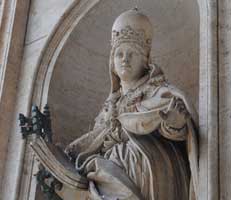 Statue of Pope Joan by Bernini.