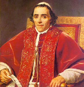 Pope Pius VII (1800-1823).
