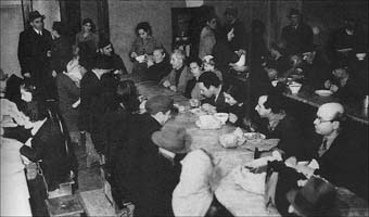 Thousands of "Jews" were well fed in the Vatican Palace before their "deportation" to Palestine. 