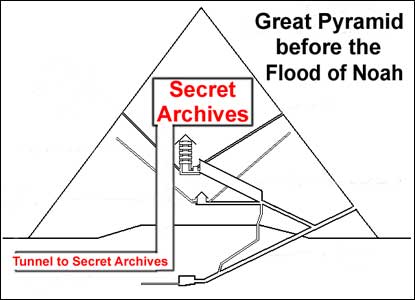 Interior view of the Great Pyramid 