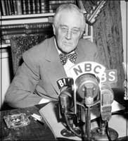 A less stressful looking President Roosevelt making his State of the Union Address on Jan. 11, 1944. 