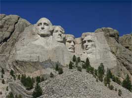 Rebel Roosevelt is next to President Lincoln on Mount Rushmore!!