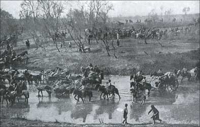 Retreat of Russian soldiers after the 