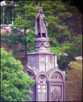 Statue of Saint Vladimir in Kiev. 