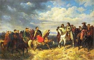 Leopold returned 2 days AFTER the battle. 