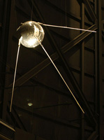 A replica of Sputnik1. 