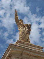 Statue of St. Paul on St. Paul's Island, Malta. 