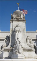 Columbus statue, Union Square, Washington City. 