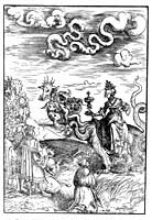 Illustration from the Apocalypse in Saint Martin Luther's 1522 translation. 